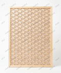 Kumiko Wandpaneel aus Hinoki mit Asanoha-Muster