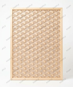 Kumiko Wandpaneel aus Hinoki mit Asanoha-Muster